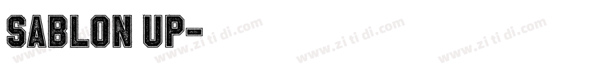 Sablon Up字体转换